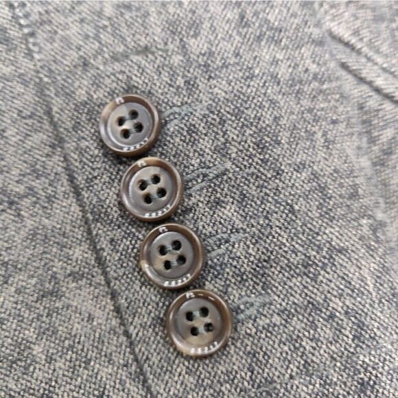 Paul Saint Brown Gray 100% cotton button down blazer suit jacket size L - Picture 9 of 11